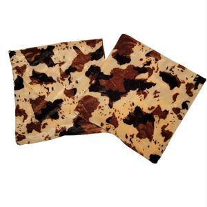 (2) New Cow Design Decorative Pillow Cases